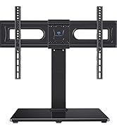 PERLESMITH Universal Swivel TV Stand Mount for 37-65,70,75 Inch LCD OLED Flat/Curved Screen TVs-H...