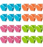 Magnetic Clips, 24 Pieces Magnetic Metal Clips, Fridge Magnet Refrigerator Whiteboard Wall Fridge...
