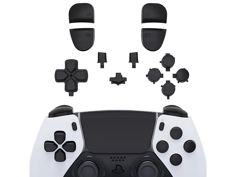 eXtremeRate Replacement Full Set Buttons for PS5 Edge Controller Action Dpad Direction L1L2 R1R2