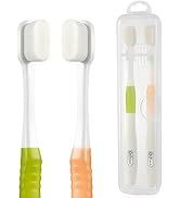 OBrush Soft Toothbrush for Sensitive Teeth and Gums, New 20,000 Micro Fine Nano Bristles Tooth Br...