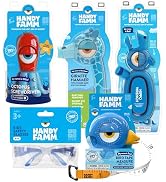 Handy Famm Children's Safety Tool Bundle - Hammer, Wrench, Screwdriver, Safety Glasses & Tape Mea...
