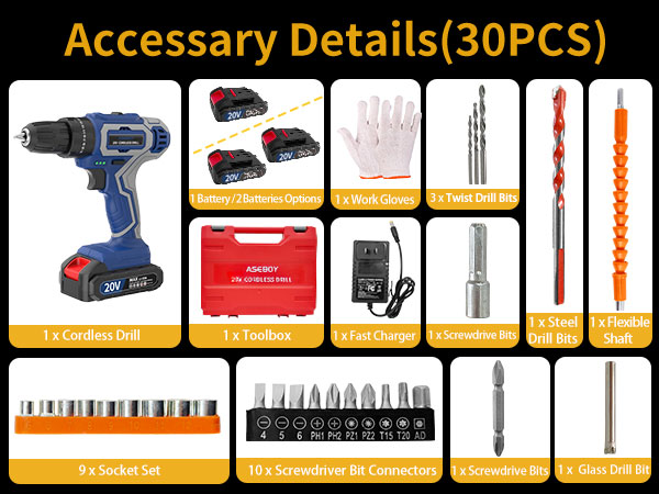 portable drill set