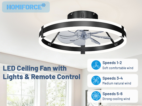 low profile ceiling fan with lights