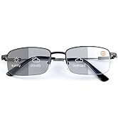 Vepiant Photochromic Progressive Multifocus Reading Glasses UV Protection Transition Sunglasses A...