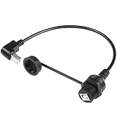SinLoon USB 2.0 Type-B 90 Degree Printer Cable,Waterproof Type B Flush Mount Car Mount Extension ...