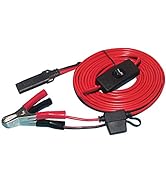 SPARKING 10FT 12V Battery Alligator Clip to SAE 2Pin Quick Disconnect Cable SAE to Battery Clamp-...