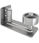 JUBEST Sliding Door Hardware Stainless Steel Barn Door Floor Guide Flush Mount Stay Roller Wall M...