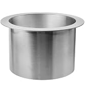 Antrader Drop-in Trash Chute,Counter Top Trash Chute Stainless Steel,1Pcs | Countertop Trash Can ...
