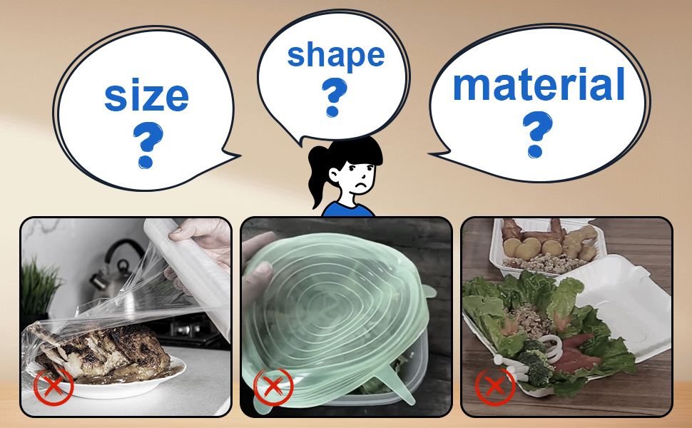 No need to worry about the size, shape, or material of the bowl