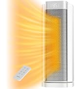 3rd-Gen AEOCKY Space Heater with AI Thermostat, 1500W PTC Electric Heaters for Indoor Use With Re...