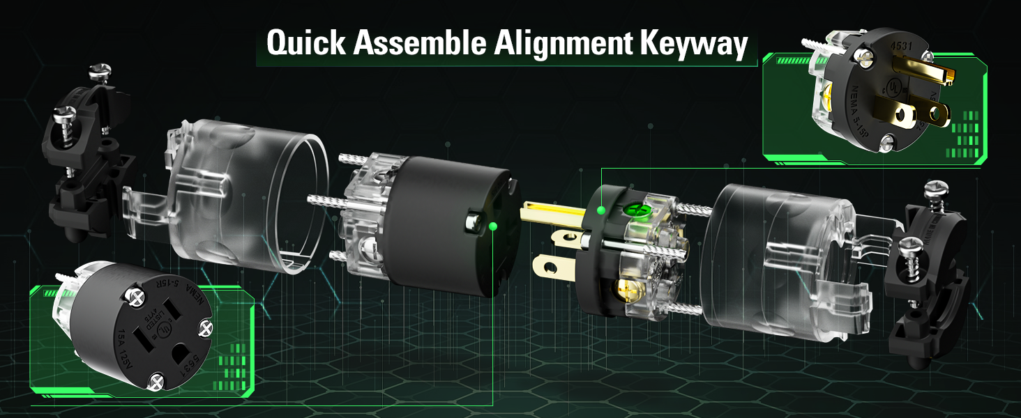 Lighted Plug and Connector Set
