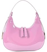 Didida Y2K Moon Bag Women's Crescent Shoulder Bag Retro Handbags Top Handle Patent Leather Cute S...