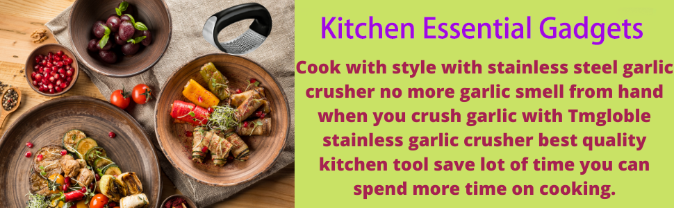 garlic press stainless steel