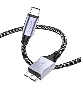 MOGOOD USB C to Micro B Cable, 3.3FT USB C Hard Drive Cable 5Gbps Type C to Micro B Hard Drive Ca...