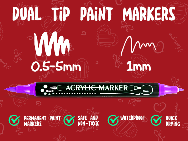 acrylic paint markers for wood