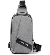 FSD.WG Crossbody Bag Men Chest Bag Sling Backpack Travel Bag Waterproof Durable Purse Large Capac...