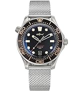 TACTICAL FROG Heimdallr Titanium Case Sea Ghost NTTD Dive Watches for Men, NH35A Movement C3 Lumi...