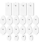 AVCOO TENS Unit Electrode Pads 20 Pack in 3 Sizes, Reusable & Latex Free TENS Pads Replacement fo...