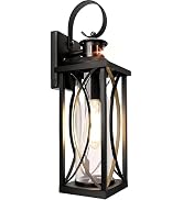 DBF Motion Sensor Outdoor Lights Wall Mount, Dusk to Dawn Exterior Light Fixture, Anti-Rust Water...
