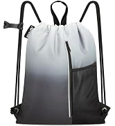 HOLYLUCK Men & Women Outdoor Sport Gym Sack Waterproof Drawstring Backpack Bag