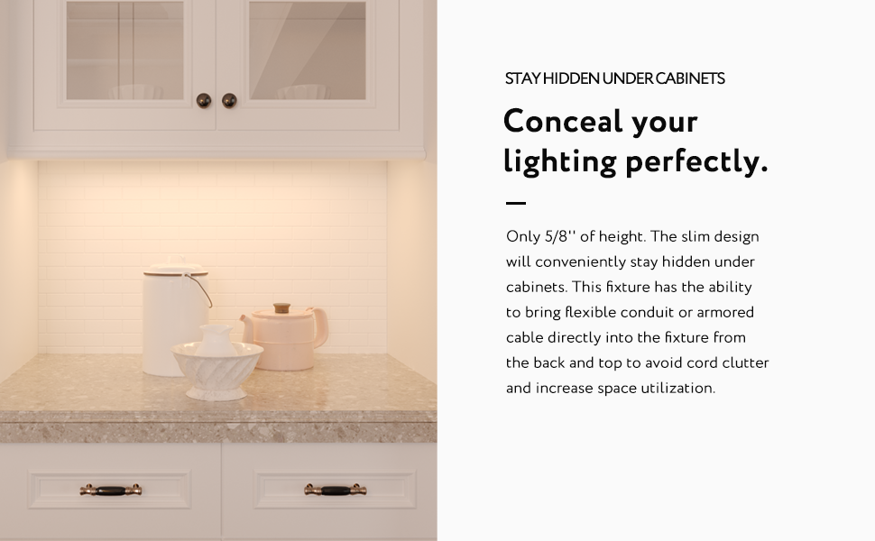 low profile under cabinet lighting