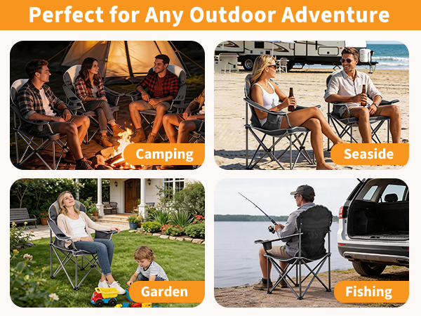 Folding Camping Beach Chair for Adults