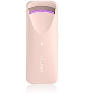 Heated Eyelash Curler - Electric Eyelash Curler with Heat Sensitive Silicone Pad, Type-C Recharge...