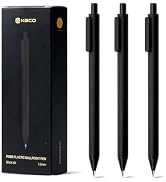 Kaco 10 Pieces Ballpoint Pens PURE, Black Ink, 1.0 mm Medium Point, 10 Count Pack Pens Retractabl...