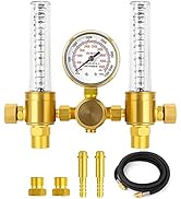 MEANLIN MEASURE Argon Regulator Flow Meter with 6.5 Feet Hose,CGA580 Inlet Connection,5/8