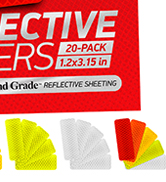 reflective stickers 3m tape mailbox reflectors for helmet vinyl hard hat sticker car decal strips
