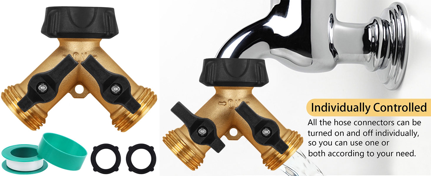 2 Way Garden Hose Splitter