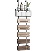 Aetyord Towel Racks for Bathroom Over The Door Towel Racks Towel Storage Organizer with Metal She...