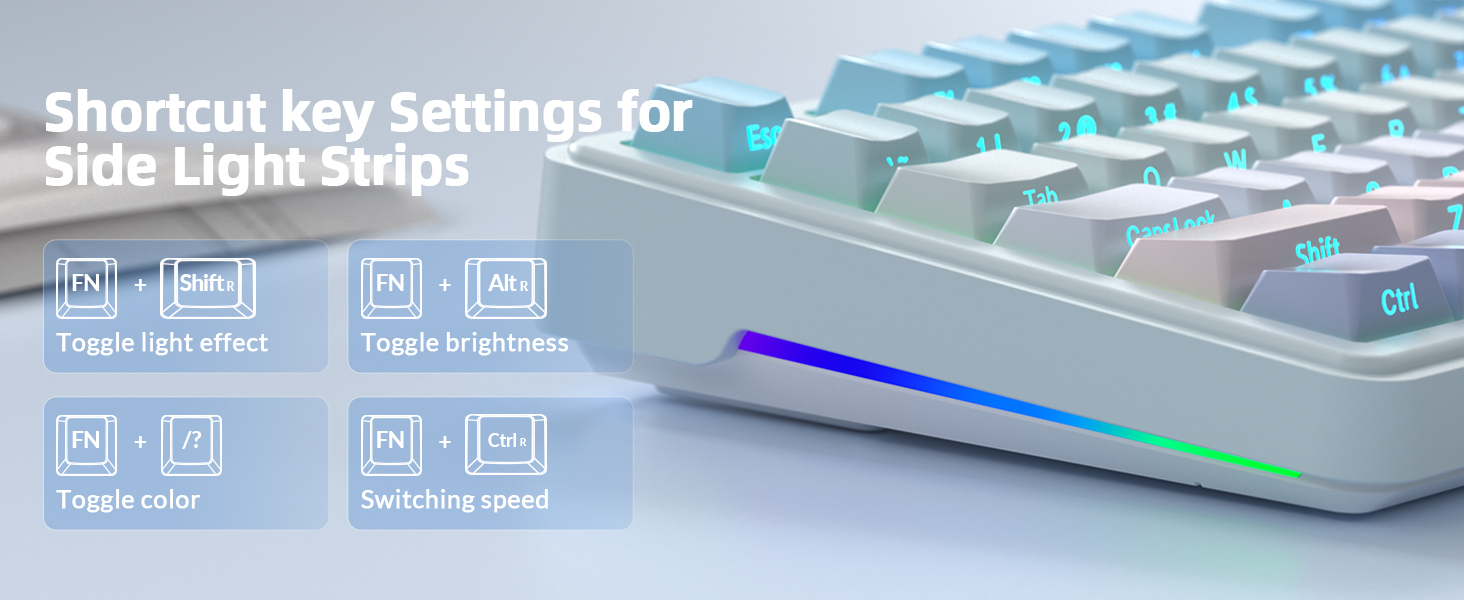 RGB backlit gaming gamer keyboard with number pad ergonomic keyboard