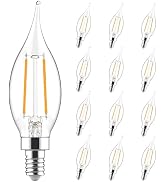 Sigalux E12 Candelabra Bulb 40 Watt Equivalent, Dimmable LED Chandelier Light Bulbs 2700K Soft Wh...