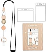 Retractable Lanyards for ID Badges and Keys, Cute Breakaway Teacher Lanyard with Badge Holders an...