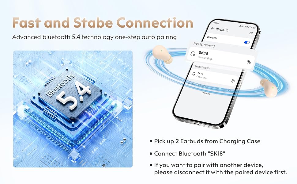 wireless bluetooth 6.0 earphones