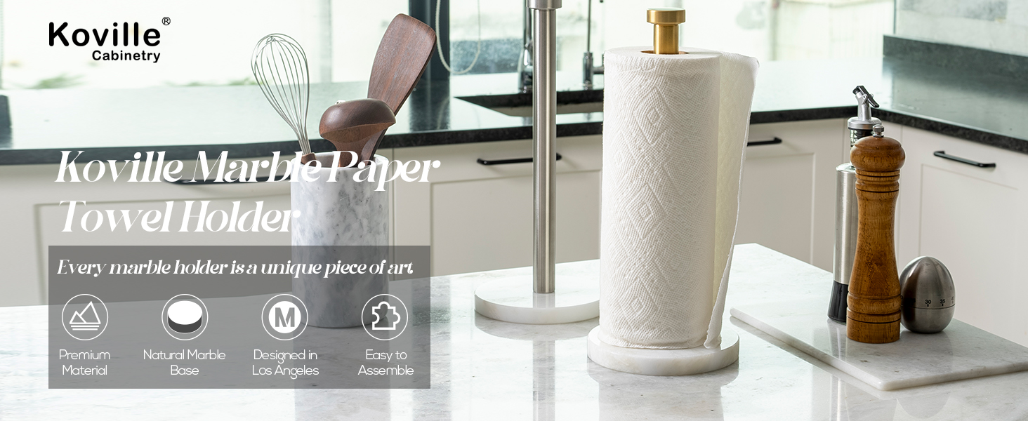 marble paper towel holder