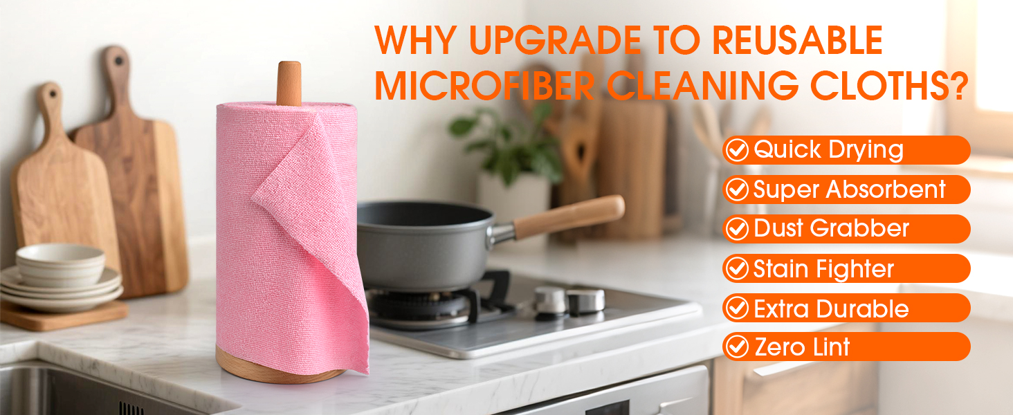 Microfiber Cleaning Cloth Roll