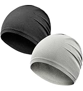Gainlove 2 Pack Cooling Skull Caps for Men & Women, Breathable 3D Mesh Sweat Wicking Running Hat ...