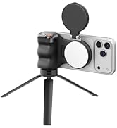 TELESIN 3 IN1 Fun Shot Magnetic Phone Camera Grip + C03 Magnetic Selfie Light + Metal Tripod Crea...