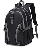 BLUEFAIRY Black Backpack for Middle High School College Book Bag for Girls Boys Teens Back to Sch...