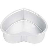 Kichvoe Heart Shaped Cake Pan: 7 Inch Cake Mold Removable Baking Mold Fondant Mold Aluminum Cake ...