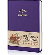 WEMATE Reading Journal, Book Review Journal with 220Pages, 80 Book Reviews & 5 Bookmarks, Book Tr...