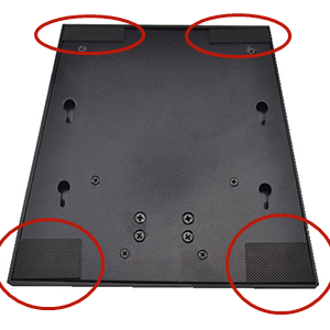 Bottom anti-slip foot pad design