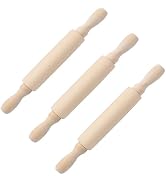 3Pcs Wooden Mini Rolling Pin Baking Small Dough Rolling Pins for Fondant Pastry Pizza Crafting an...