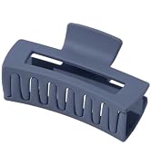1Pc Square Frosting Claw Clips, Big Hair Clips Nonslip Matte Barrettes Thin Thick Short Hair Acce...