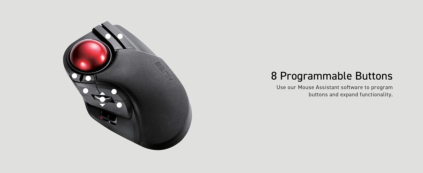 Huge Trackball Programmable Buttons