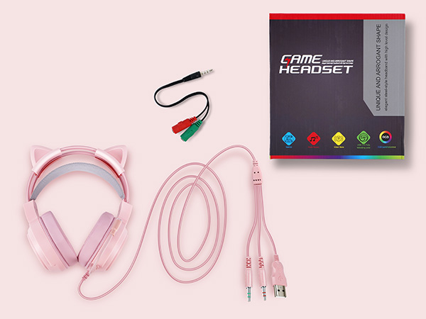 gaming headset pink