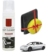 TOPABYTE Interior Cleaner for Tesla White & Black Vegan Leather Seat Protectant Car Care Cleaning...
