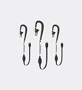 HAOO 3 Pack Air Acoustic Tube Walkie Talkie Headset, Adjustable Type-C Earpiece, only Work Mini W...